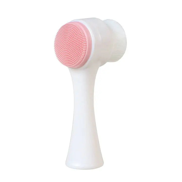 SilkGlow 3D Dual-Sided Silicone Facial Cleansing & Exfoliating Brush