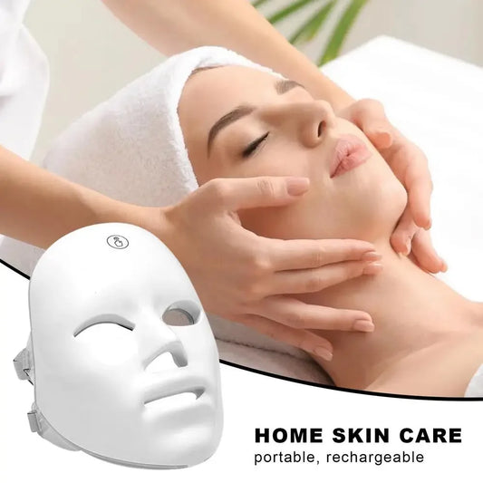 7-Color LED Light Therapy Facial Mask – For Skin Rejuvenation, Acne & Wrinkle Care