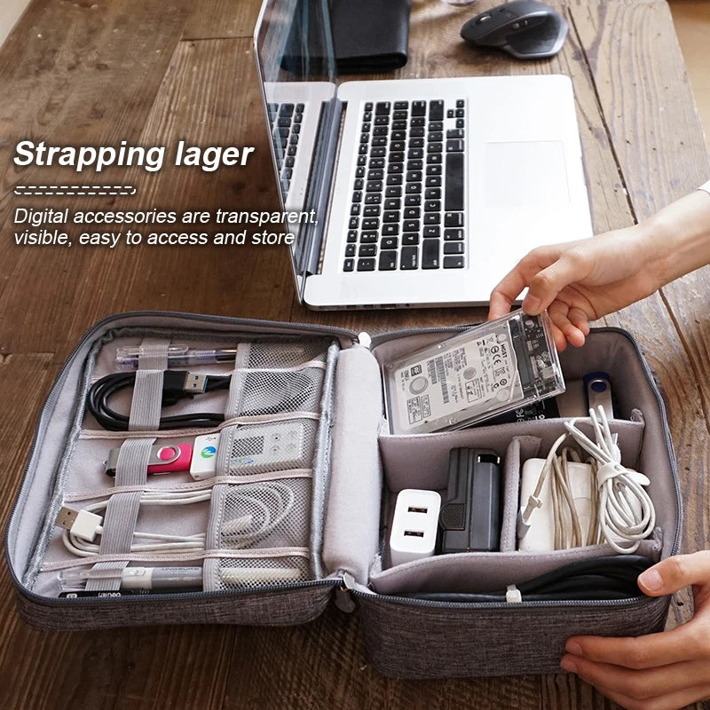 Digital Storage Organizer Bag – For Chargers, Earphones & Data Cables