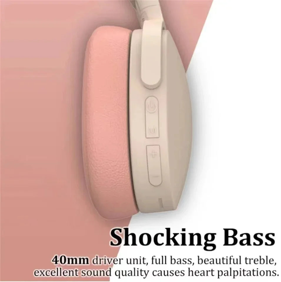 Wireless Bluetooth Headphones with Active Noise Cancellation – HIFI Stereo, Mic & Memory Card Support