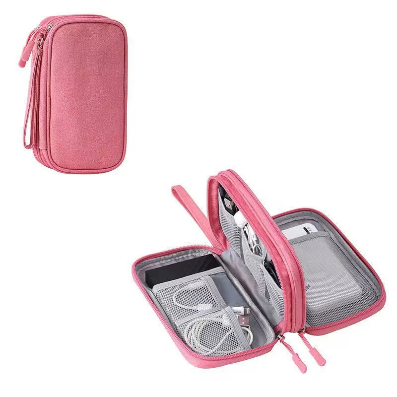 Multi-Layer Cable Organizer Bag – Waterproof & Travel-Friendly