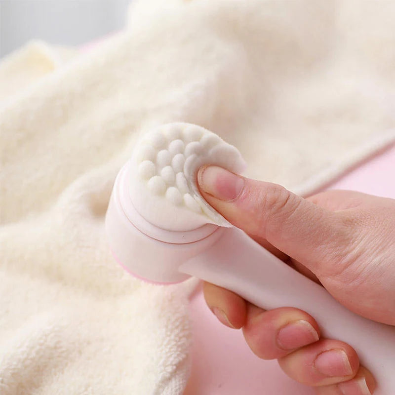 SilkGlow 3D Dual-Sided Silicone Facial Cleansing & Exfoliating Brush
