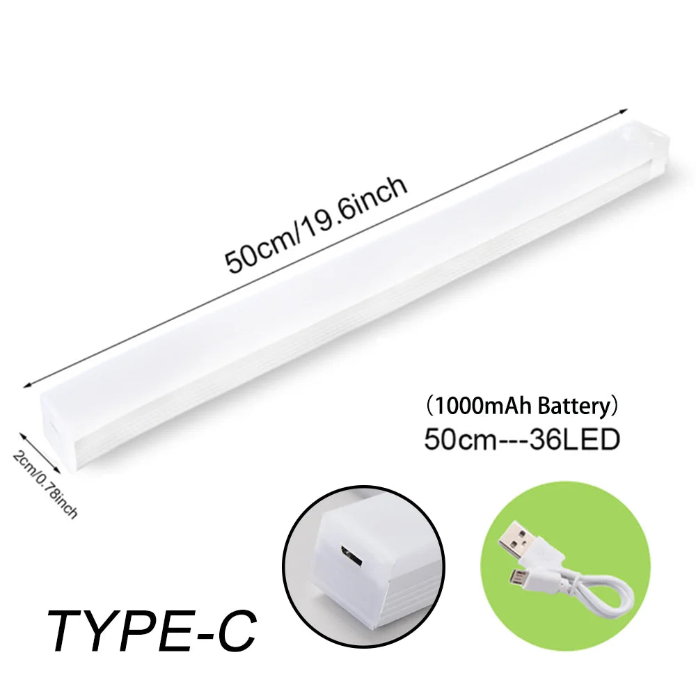 Rechargeable Motion Sensor LED Light – Wireless Night Lamp for Cabinet, Wardrobe & Stairs