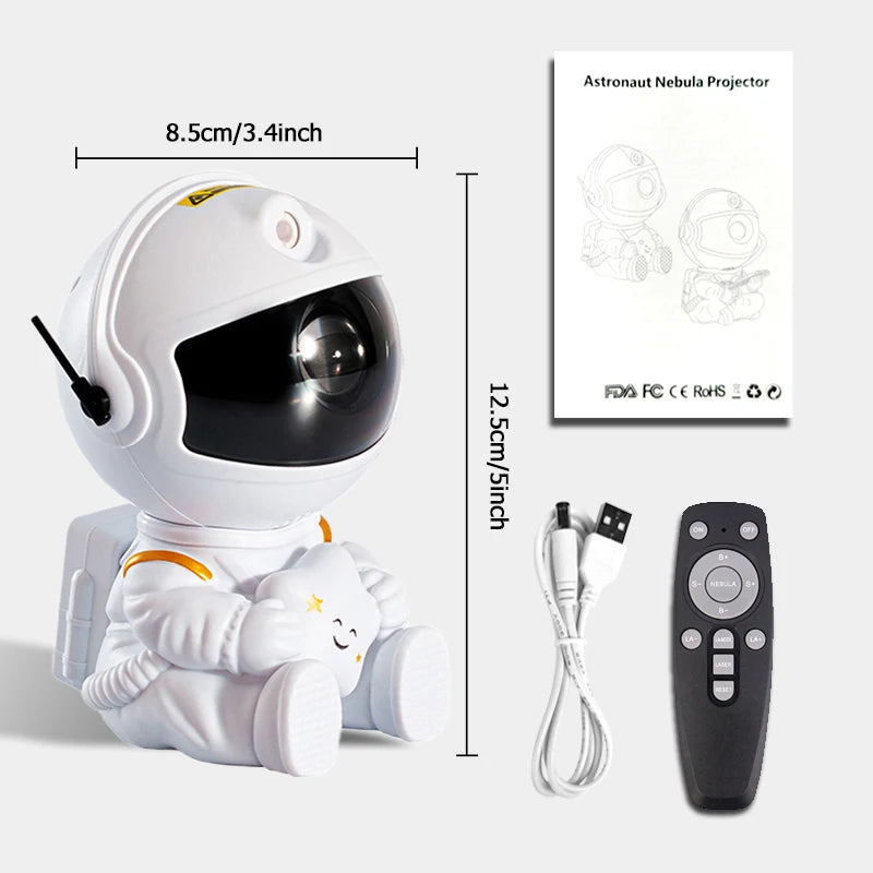 Astronaut Galaxy Projector – Starry Sky & Nebula LED Light for Kids & Bedroom Decor