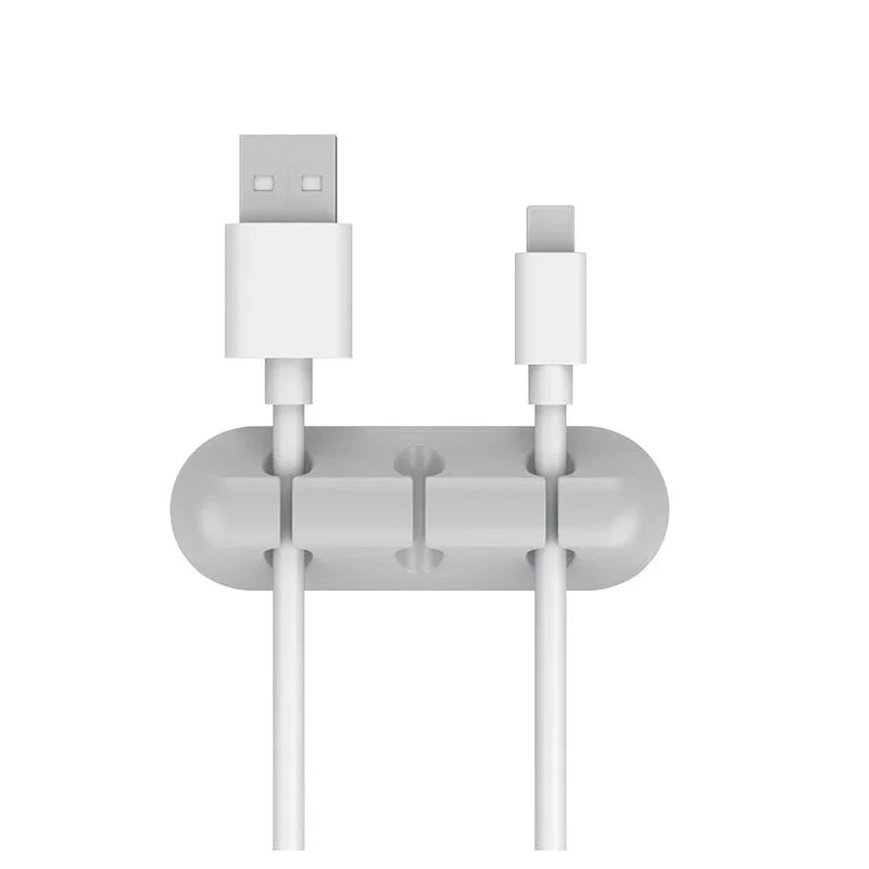 Silicone Cable Organizer Clip – Desktop Cord Holder for USB, Mouse & Headphone Cables