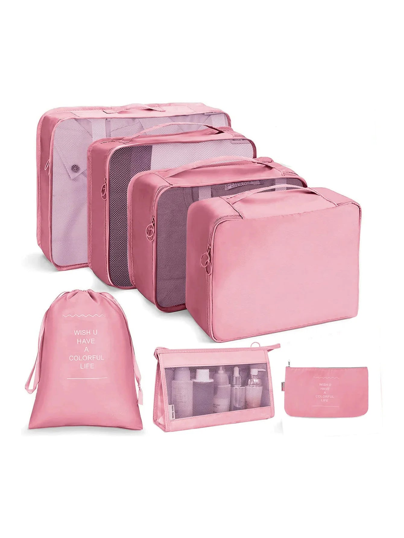 Travel Organizer Packing Cube Set – Up to 10 Pieces for Clothes, Shoes & Luggage