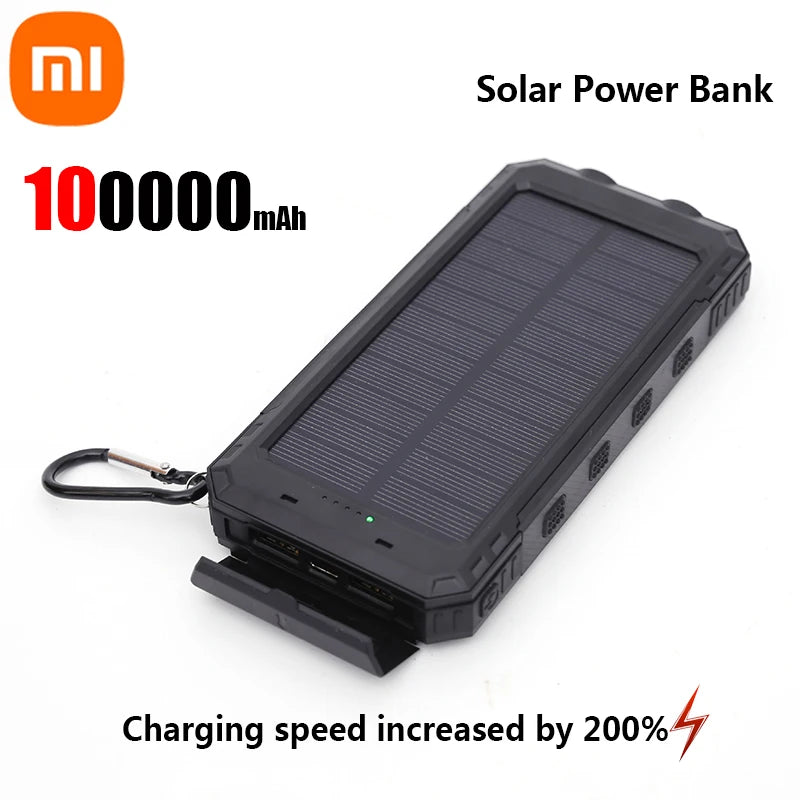 Solar Power Bank 200K | Fast Charging & Dual USB Ports | Portable Solar Charger
