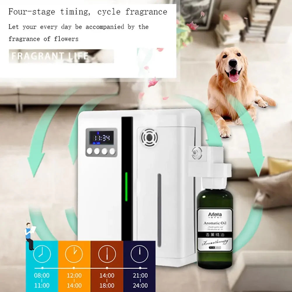 Smart Bluetooth Aroma Diffuser – Large Area Scent Machine for Home, Office & Hotel (Covers up to 300m³)
