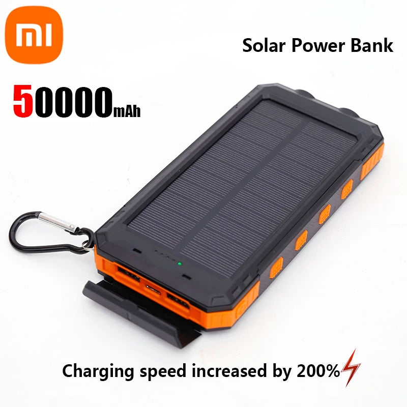 Solar Power Bank 200K | Fast Charging & Dual USB Ports | Portable Solar Charger