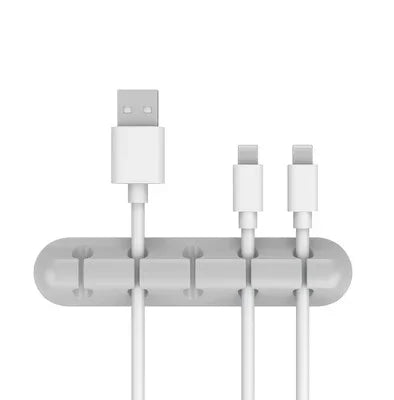 Silicone Cable Organizer Clip – Desktop Cord Holder for USB, Mouse & Headphone Cables