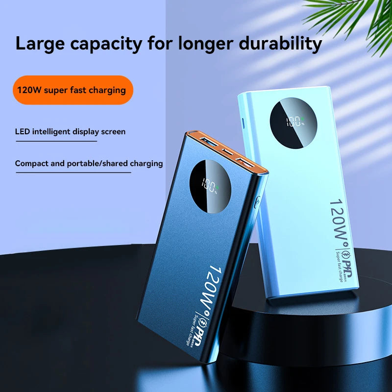 Ultra Slim Power Bank | 10000mAh / 20000mAh / 50000mAh | 120W Super Fast Charging with Digital Display.
