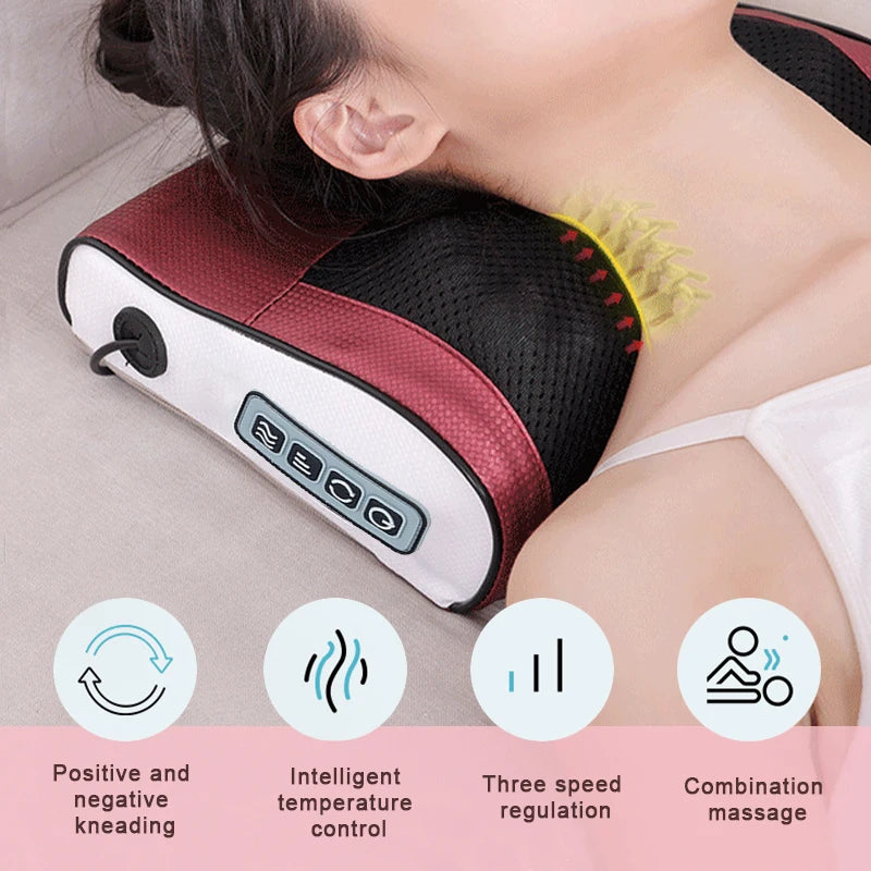 ThermoKnead Pro – Multi-Functional Neck, Shoulder & Back Massager with Heat Therapy