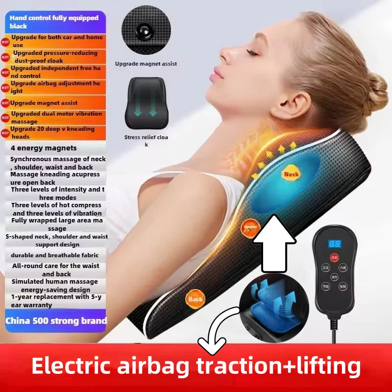 CerviRelax Pro – Electric Shiatsu Neck & Back Massager with Heat & Vibration