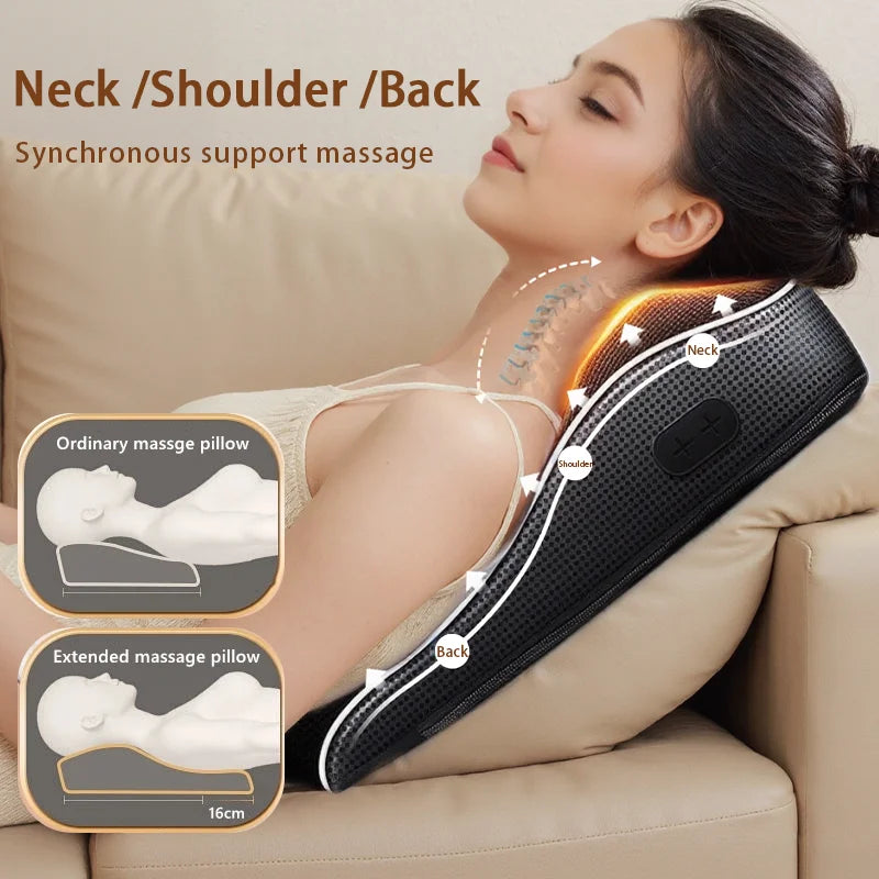 CerviRelax Pro – Electric Shiatsu Neck & Back Massager with Heat & Vibration