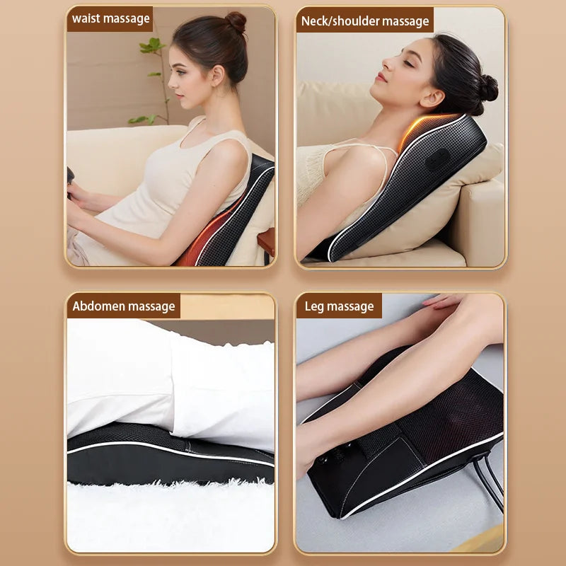 CerviRelax Pro – Electric Shiatsu Neck & Back Massager with Heat & Vibration