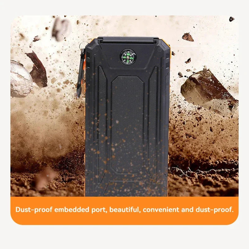 Solar Power Bank 200K | Fast Charging & Dual USB Ports | Portable Solar Charger