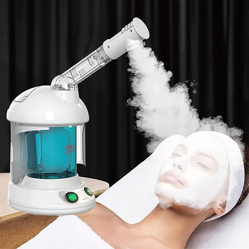 Nano Ionic Facial Steamer – Hot Mist Skin Hydration & Rejuvenation Device