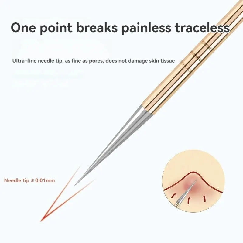 PureSkin – 4-Piece Stainless Steel Acne & Pimple Removal Needle Set