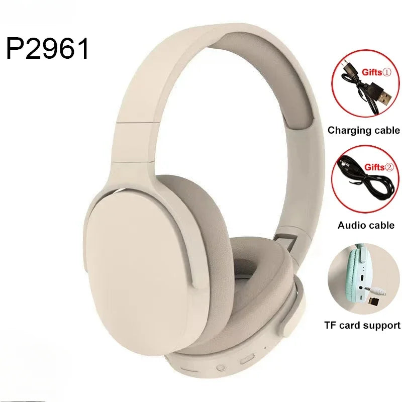 Wireless Bluetooth Headphones with Active Noise Cancellation – HIFI Stereo, Mic & Memory Card Support