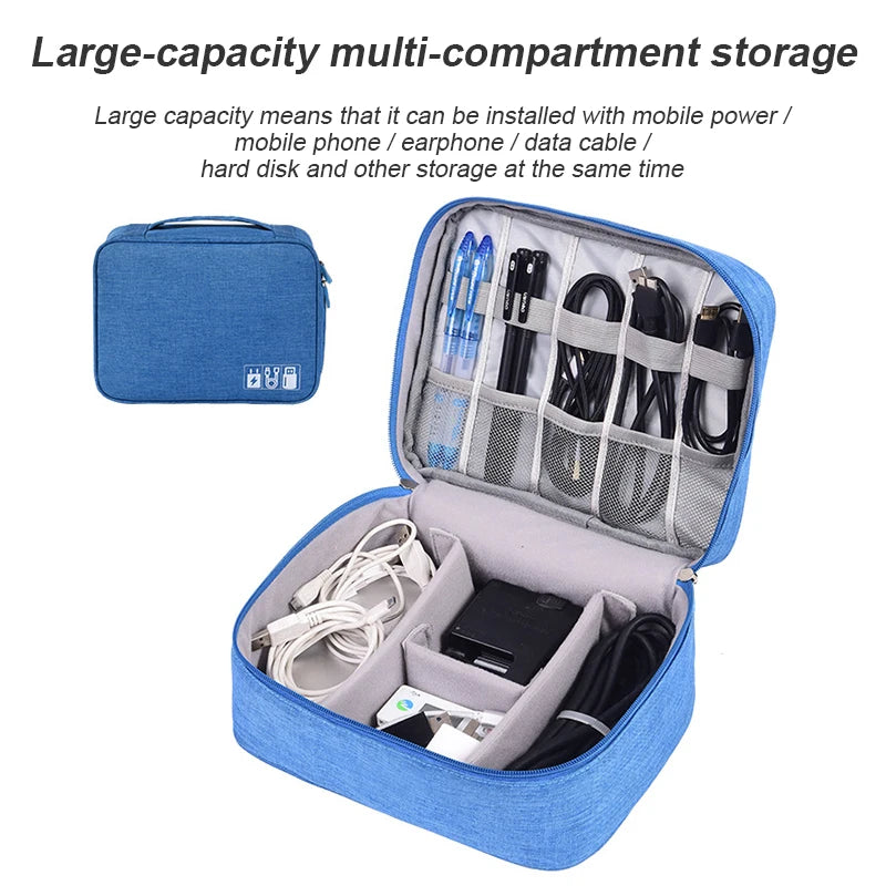 Digital Storage Organizer Bag – For Chargers, Earphones & Data Cables