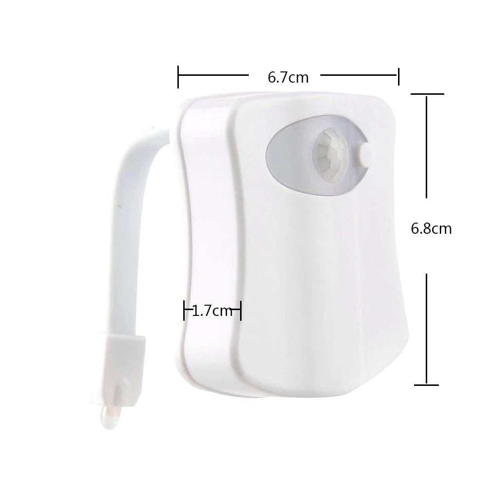 RGB Motion Sensor Toilet Night Light – 8 Colors LED Atmosphere Lamp