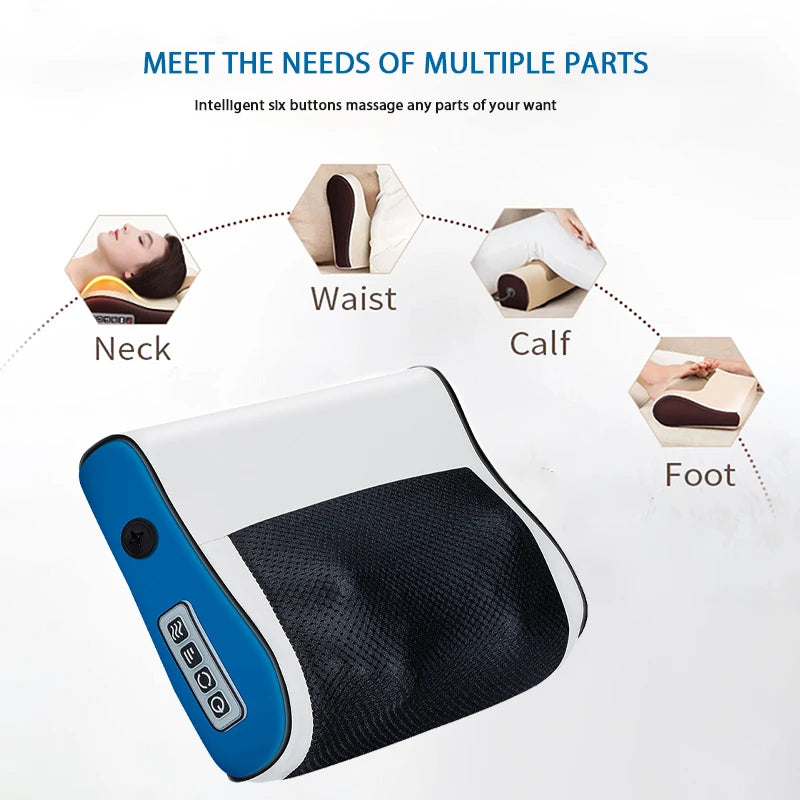 ThermoKnead Pro – Multi-Functional Neck, Shoulder & Back Massager with Heat Therapy