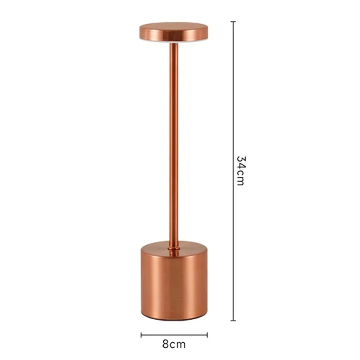 LED Touch Table Lamp – Rechargeable Wireless Night Light