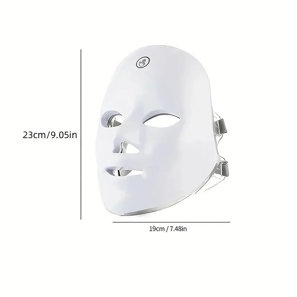 7-Color LED Light Therapy Facial Mask – For Skin Rejuvenation, Acne & Wrinkle Care