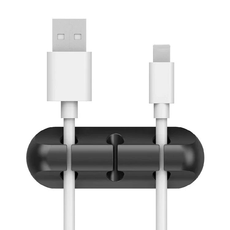 Silicone Cable Organizer Clip – Desktop Cord Holder for USB, Mouse & Headphone Cables