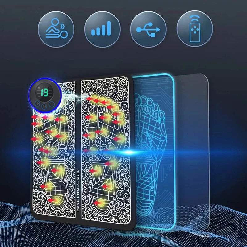 Soothe Flex– Foldable Electric Foot & Body Massager Pad