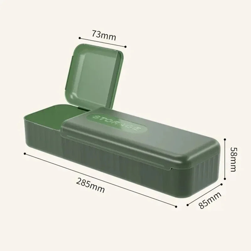 7-Compartment Cable Organizer Box – For Chargers, Cords & Travel Use
