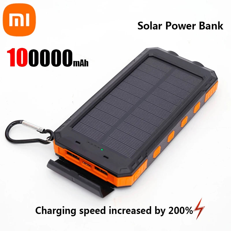 Solar Power Bank 200K | Fast Charging & Dual USB Ports | Portable Solar Charger