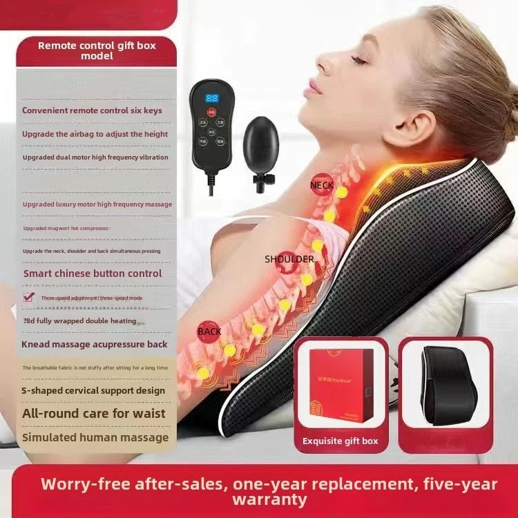 CerviRelax Pro – Electric Shiatsu Neck & Back Massager with Heat & Vibration