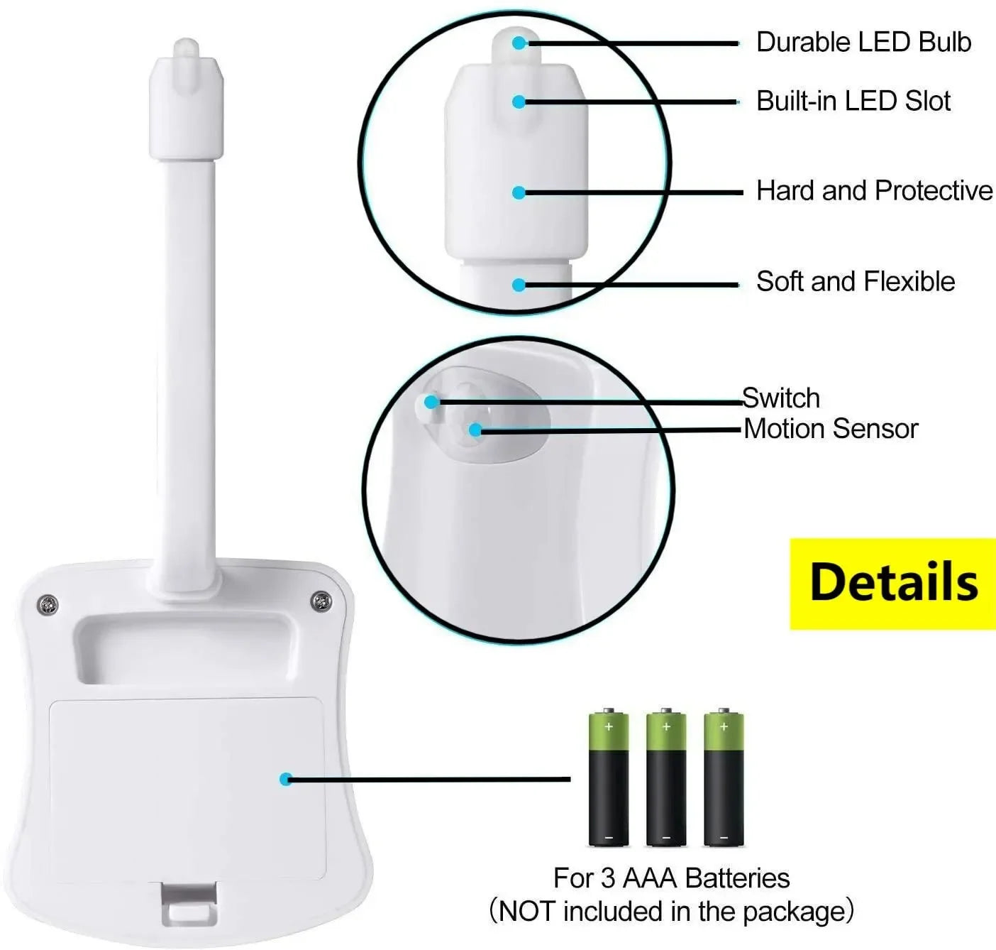 RGB Motion Sensor Toilet Night Light – 8 Colors LED Atmosphere Lamp