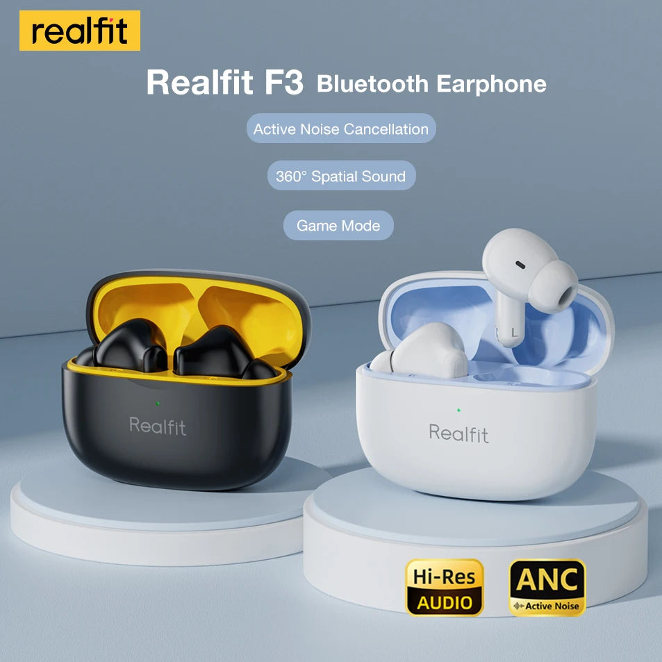 RealTone F3 – Premium ANC Wireless Earbuds
