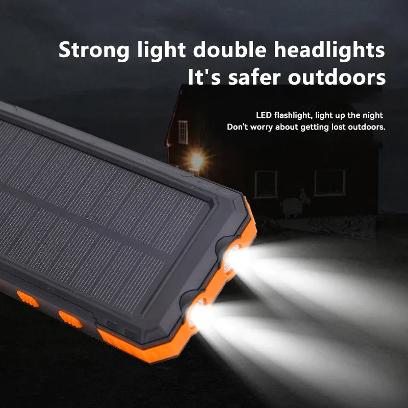 Solar Power Bank 200K | Fast Charging & Dual USB Ports | Portable Solar Charger