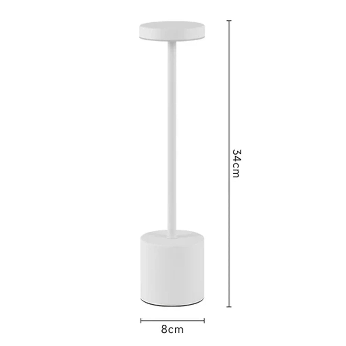 LED Touch Table Lamp – Rechargeable Wireless Night Light