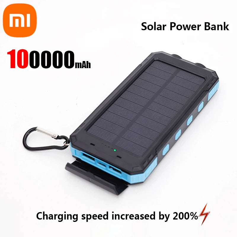 Solar Power Bank 200K | Fast Charging & Dual USB Ports | Portable Solar Charger
