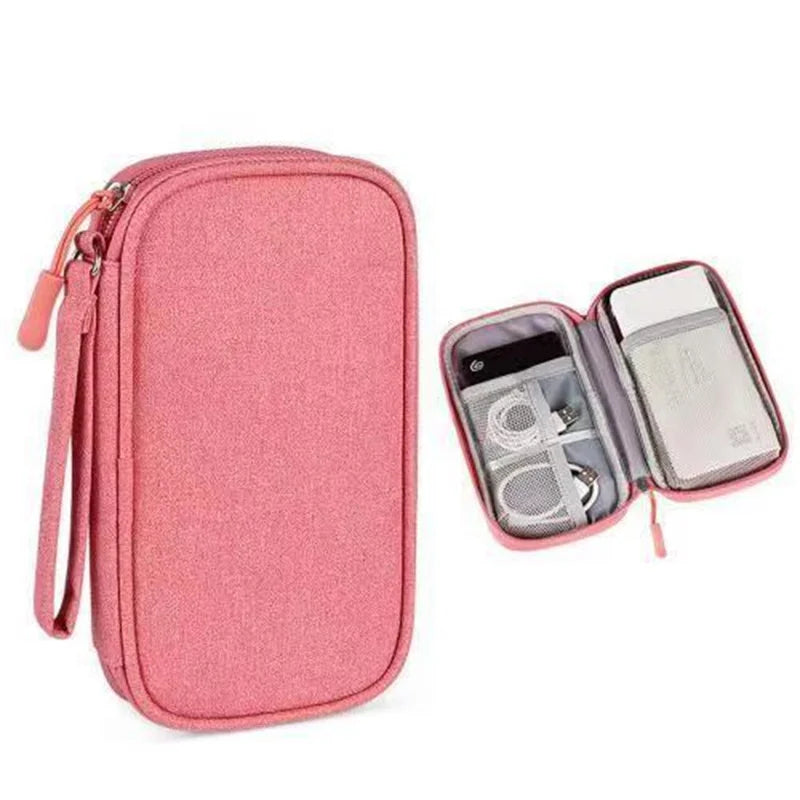 Multi-Layer Cable Organizer Bag – Waterproof & Travel-Friendly