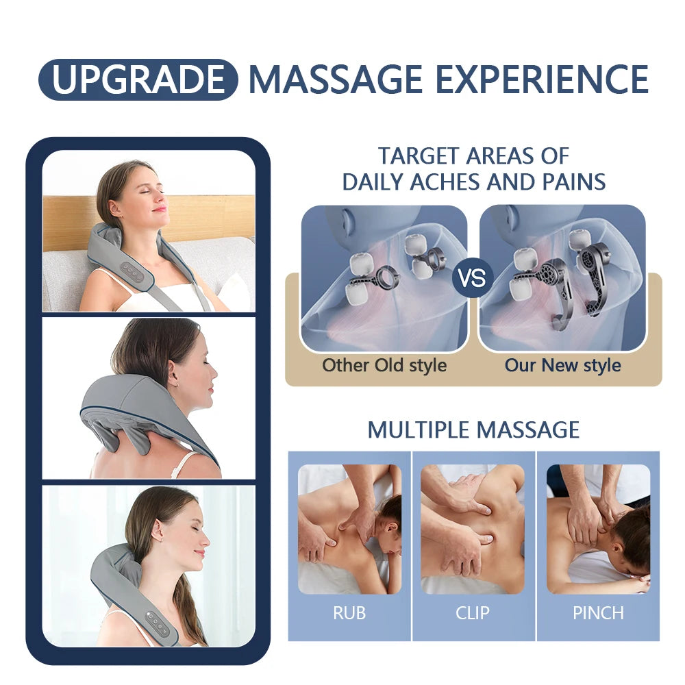 Pulse Wrap Heated Neck & Shoulder Massager