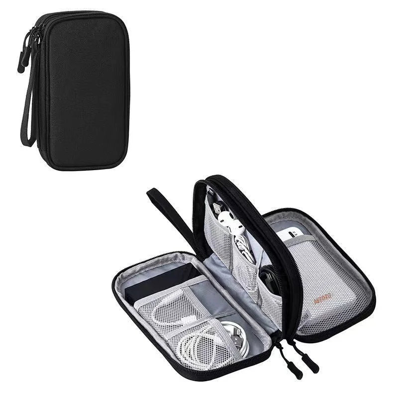 Multi-Layer Cable Organizer Bag – Waterproof & Travel-Friendly
