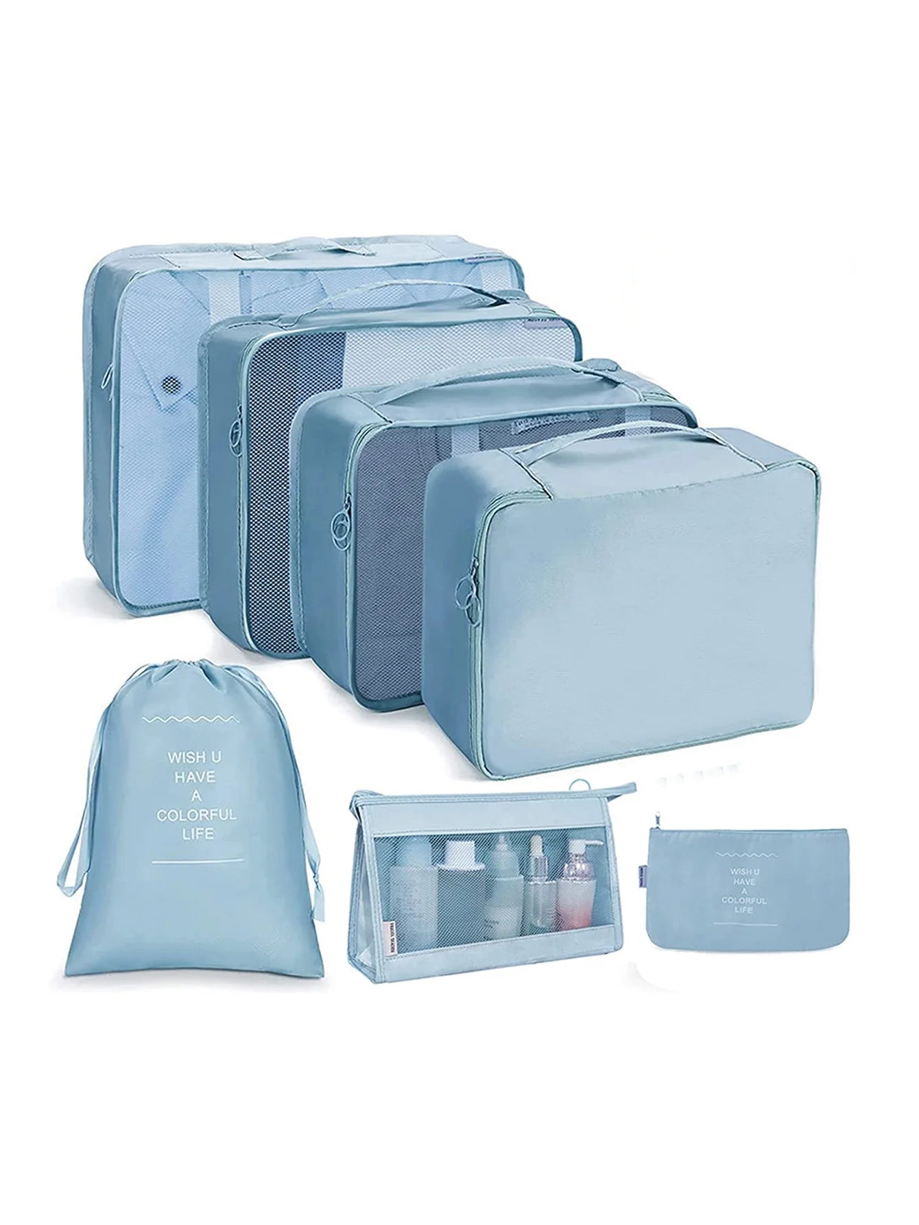 Travel Organizer Packing Cube Set – Up to 10 Pieces for Clothes, Shoes & Luggage