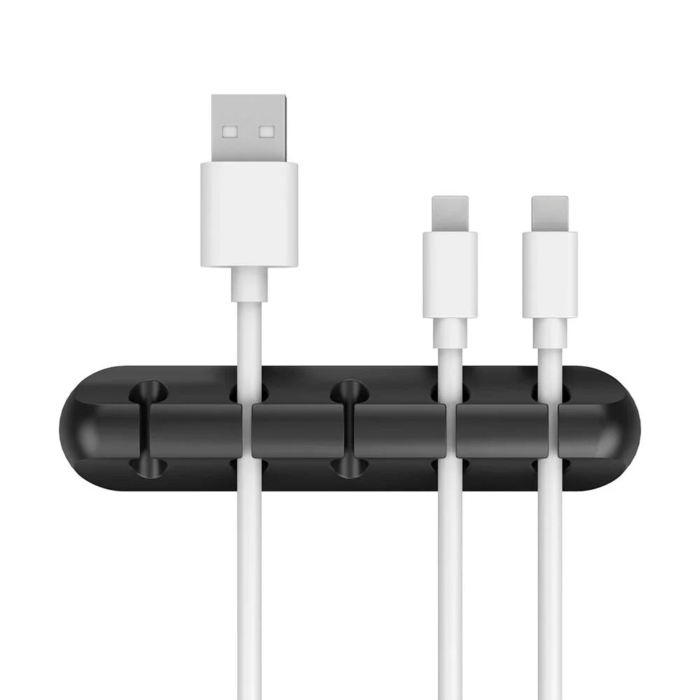 Silicone Cable Organizer Clip – Desktop Cord Holder for USB, Mouse & Headphone Cables