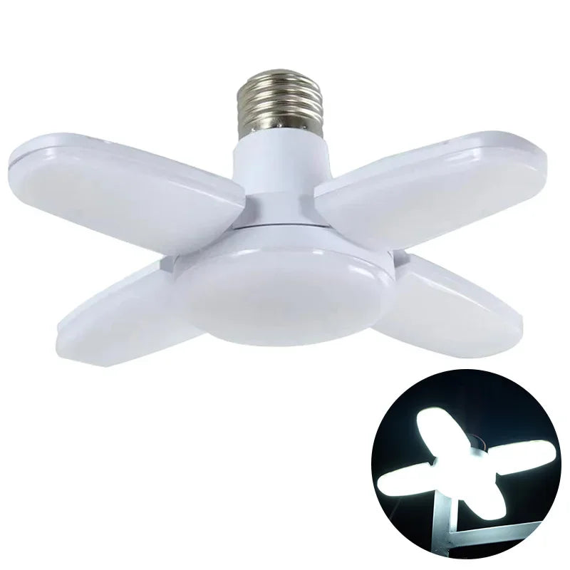 Foldable LED Fan Bulb – 28W | Bright White 6500K