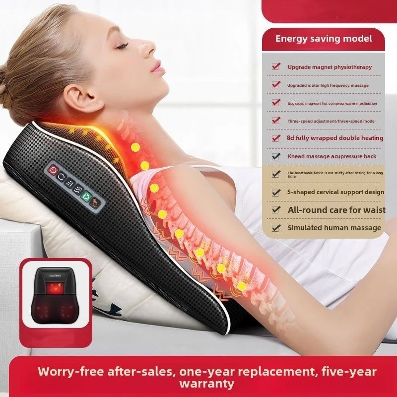 CerviRelax Pro – Electric Shiatsu Neck & Back Massager with Heat & Vibration