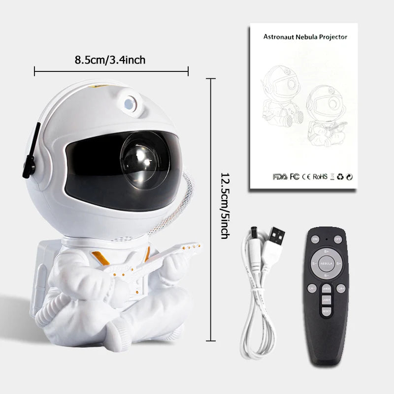 Astronaut Galaxy Projector – Starry Sky & Nebula LED Light for Kids & Bedroom Decor