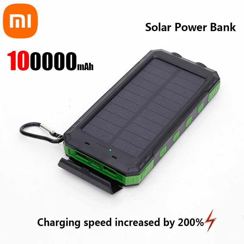 Solar Power Bank 200K | Fast Charging & Dual USB Ports | Portable Solar Charger