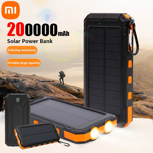 Solar Power Bank 200K | Fast Charging & Dual USB Ports | Portable Solar Charger