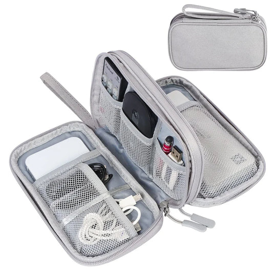 Multi-Layer Cable Organizer Bag – Waterproof & Travel-Friendly
