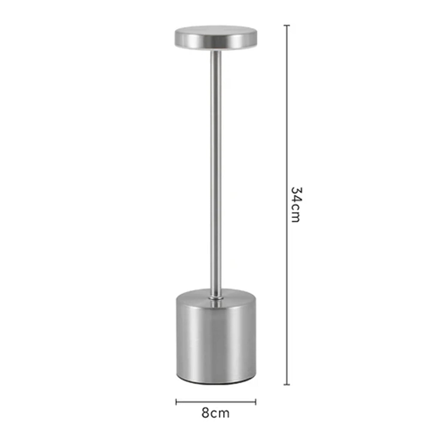 LED Touch Table Lamp – Rechargeable Wireless Night Light